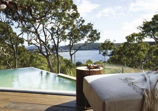 Scenic views from the lounge at Pretty Beach House, Pretty Beach 