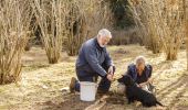 Owners Peter and Kate Marshall searching for truffles with their dog at Terra Preta Truffles, Braidwood
