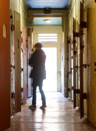 Corridor to the cells at the Old Dubbo Gaol, Dubbo