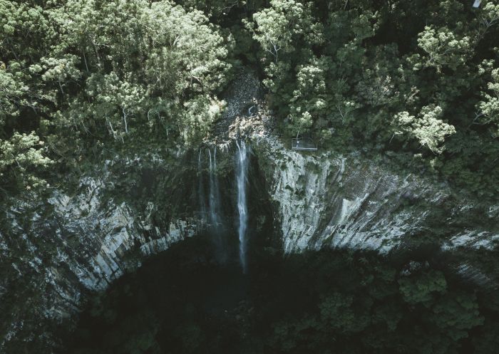Nightcap National Park, Whian Whian Aerial overlooking Minyon Falls in Nightcap National Park, Whian Whian in Lismore Area, North Coast