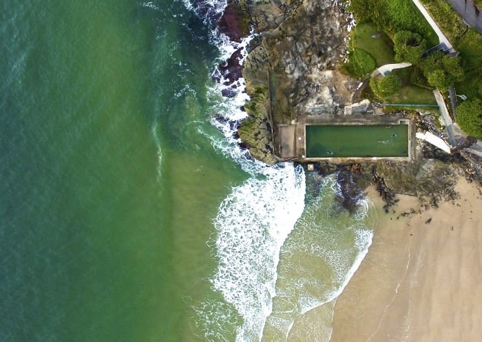Yamba Ocean Pool, Yamba - Credit: My Clarence Valley Aerial overlooking Yamba Ocean Pool in Yamba, Clarence Valley
