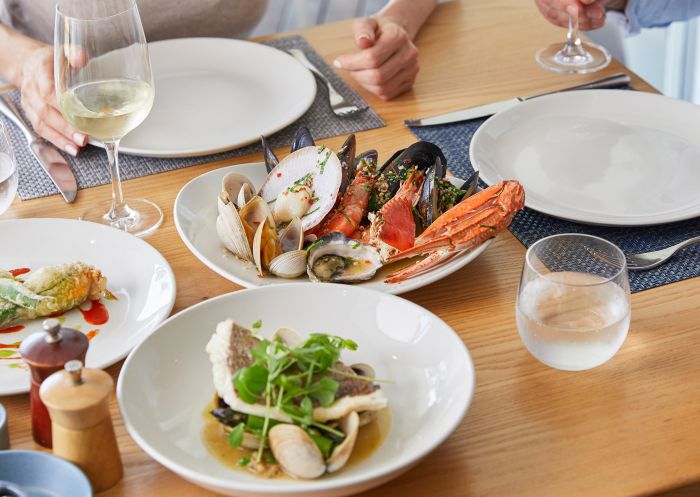 Bannisters by the Sea, Mollymook Beach Dishes created with local seafood on the menu at Bannisters by the Sea, Mollymook Beach