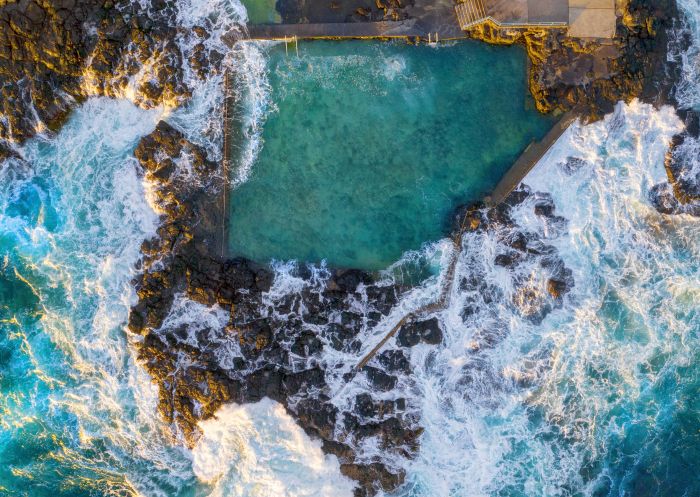 Blow Hole Point Rock Pool, Kiama Aerial view of the Blow Hole Point Rock Pool, Kiama