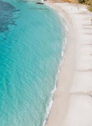 Aerial view of Murrays Beach, Jervis Bay