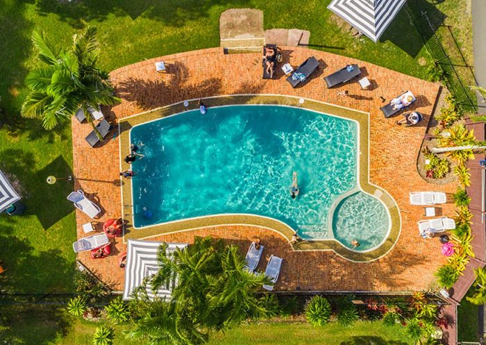 Ingenia Holidays Byron Bay, Byron Bay - Credit: Aerial view of pool at Ingenia Holidays Byron Bay, Byron Bay