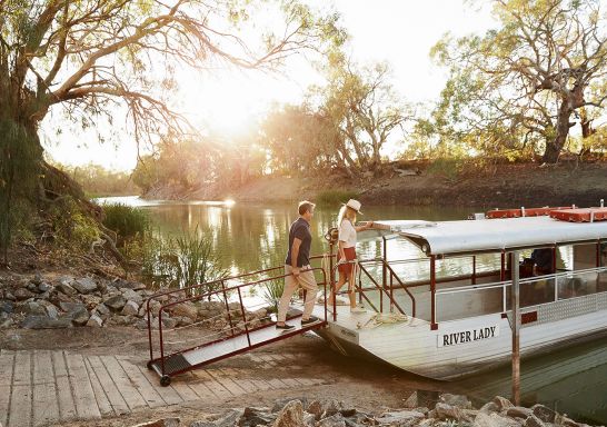 Menindee River Lady Cruise in Broken Hill, Outback NSW