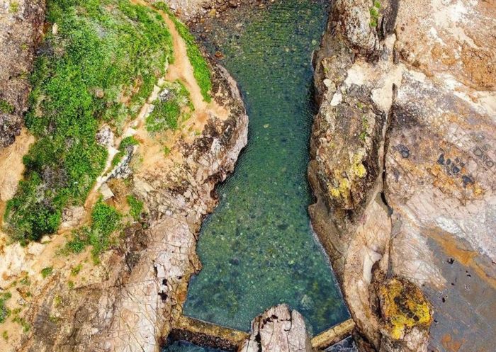 Nuns Pool, Wollongong - Credit: @work_sleep_explore / Visit Wollongong Aerial view of Nuns Pool, Wollongong