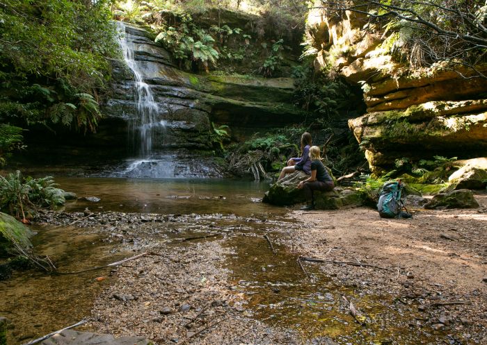 At the pool of Siloam along the Grand Cliff Top Walk, Blue Mountains - Credit: Jannice Banks
