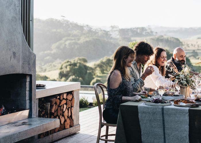 The Brooklet, Byron Bay Outdoor dining at The Brooklet, Byron Bay