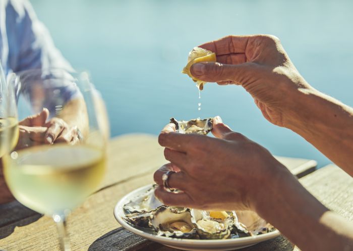 Oysters at Tuross Boatshed and Cafe - Tuross Head, South Coast 